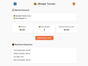 Spil Jburger Tycoon online