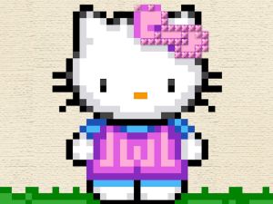 Spil Hello Kitty Cross Stitch online