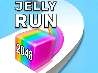 Spil Jelly Run 2048 online