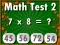 Spil Math Test 2 online