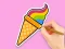 Spil Coloring Book: Rainbow Ice Cream online