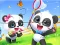 Spil Jigsaw Puzzle: Baby Panda Spring Outing online