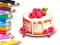Spil Coloring Book: Berry Cake online
