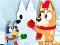 Spil Jigsaw Puzzle: Bluey Christmas Snowman online