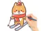 Spil Coloring Book: Skiing Puppy online