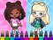 Spil Coloring Book: Aha World Sporty Girl online