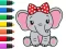 Spil Coloring Book: Elephant online