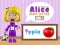 Spil World of Alice First Letter online