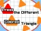 Spil Press The Different Colored Triangle online