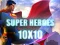 Spil Super heroes 10х10 online