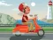 Spil City Scooter Ride Coloring online