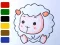 Spil Baby sheep ColoringBook online