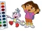 Spil Dora The Explorer Coloring Book online