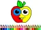 Spil Back To School: Apple Coloring Book online