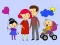 Spil Happy Family Coloring Book online