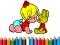 Spil Back To School: Aby Girl Coloring online