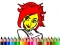 Spil Back To School: Cute Girl Coloring online