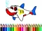 Spil Back To School: Shark Coloring Book online