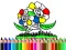 Spil Back to School: Flowers Coloring online