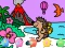 Spil Color By Code Volcano Hedgehog online