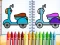 Spil Cute Bike Coloring Book online