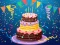 Spil Birthday cake puzzle online
