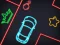 Spil Neon Car Puzzle online