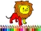 Spil Back To School: Lion Coloring Book online
