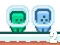 Spil Green and Blue Cuteman 2 online