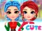 Spil Rainbow Girls Christmas Outfits online