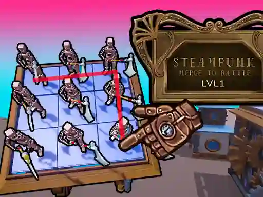 Spil Steampunk Merge To Battle online