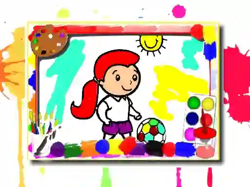 Spil Football Coloring Book online