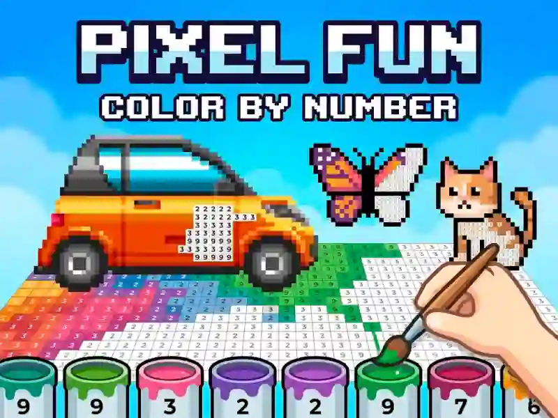 Spil Pixel Fun Color By Number online
