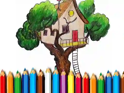 Spil Tree House Coloring Book online