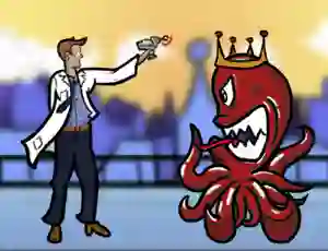 Spil Scientist vs Aliens online