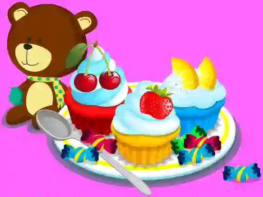 Spil Cooking Colorful Cupcakes online