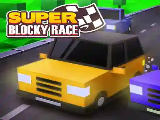 Spil Super Blocky Race online