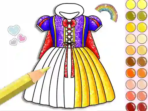 Spil Princess Glitter Coloring online