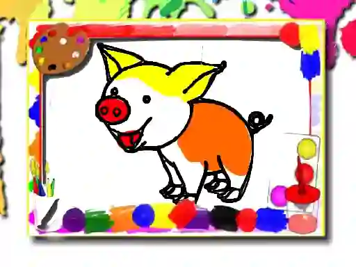 Spil Pigs Coloring Book online