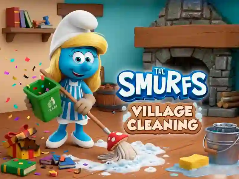 Spil The Smurfs Village Cleaning online