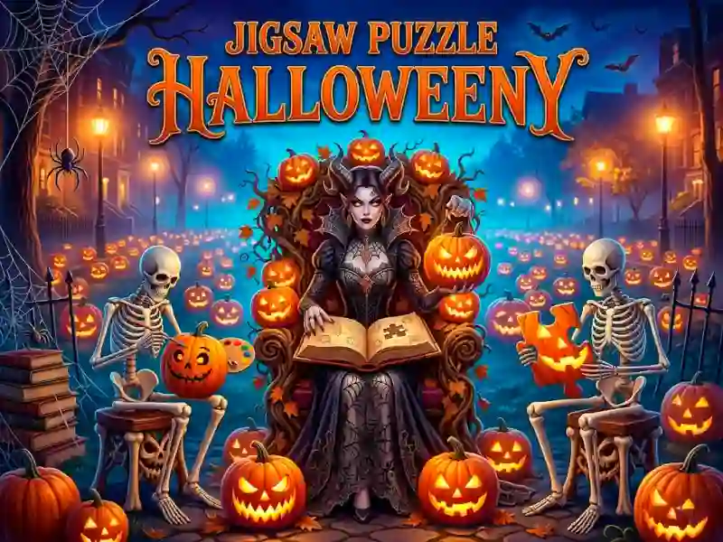 Spil Jigsaw Puzzle Halloweeny online