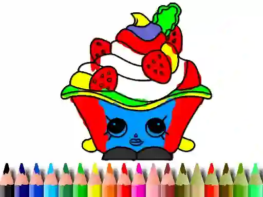 Spil Back To School: Cake Coloring Book online