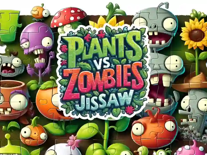 Spil Plants vs Zombies Jigsaw online