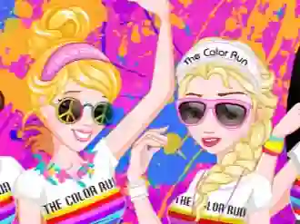Spil Princess Color Run online
