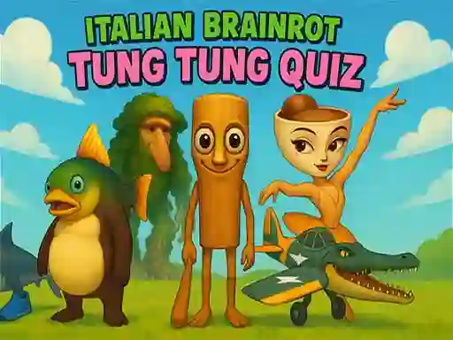 Spil Italian Brainrot tung Tung Quiz online
