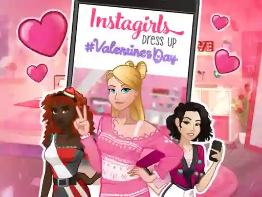 Spil Instagirls: Valentine Dress Up online