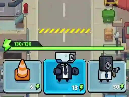 Spil Toilet fight Police vs zombie online