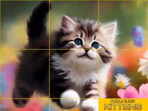 Spil Puzzle Sliding Kittens online
