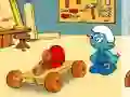 Spil The smurfs handy`s car online