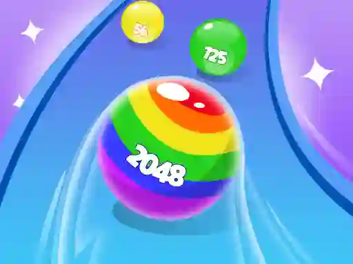 Spil 2048 Run Gorgeous Balls online